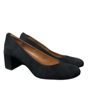 Margaux The Heel Women’s Size 40.5 US 9.5-10 Black Suede Block Heel Shoes Work